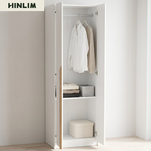 Armario Moderno de 2 Puertas con Diseño Delgado y Estante para Dormitorio, Muebles para Espacios Pequeños - Product Image 2