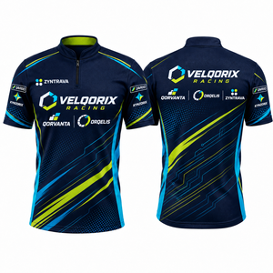 Camiseta Polo Personalizada para Carreras, Uniforme de Equipo de Mecánicos de Automovilismo para Hombre, Manga Corta, Logotipo de Patrocinador, OEM, Venta al Por Mayor - Product Image 1