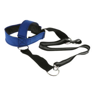 Heavy Duty Durable Comfortable Gym Weightlifting Neck Head <b>Harness</b> with PU <b>Leather</b> and Stainless Steel for Men - Product Image 2