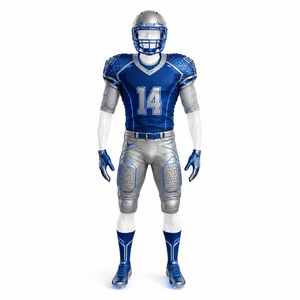 Uniformes de football américain personnalisés pour hommes et jeunes, avec nom et numéro d'équipe, design sublimé et emballage - Product Image 1
