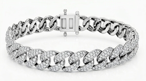 Bracelet en diamants ronds taille brillant pour femme, classique, diamants naturels et de laboratoire - Product Image 3