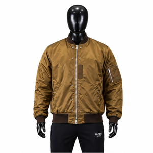 Blouson Bomber Unisexe Personnalisé Imperméable en Satin Vintage pour Homme – Veste Tactique Coupe-Vent Streetwear – Vente en Gros - Product Image 1