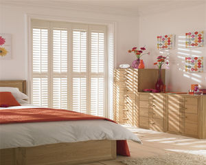 Volets de café en <span class=keywords><strong>bois</strong></span> et PVC - Stores de fenêtre sur mesure sans tige de commande frontale et installation facile en DIY <span class=keywords><strong>pour</strong></span> l'intérieur - Product Image 3