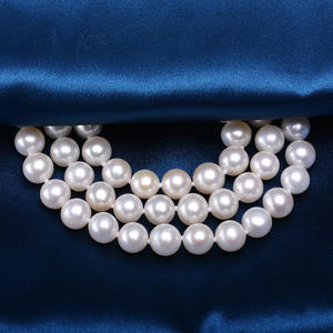 Collier de perles d'eau douce de bonne qualité Tilian, 8-9 pouces, presque trois rangs, avec boucle en argent S925, en cadeau - Product Image 4