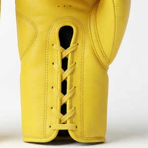 Guantes de Boxeo de Cuero Vacuno Amarillo, Duraderos, para Todas las Estaciones, Entrenamiento, Sparring, Equipo de Ejercicio, Soporte de Muñeca Ajustable - Product Image 5