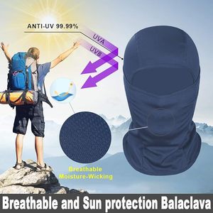 Blue Breathable Balaclava Face Mask Windproof Full Face Cover Adjustable Unisex Hood for Ski Cycling Outdoor - Product Image 2