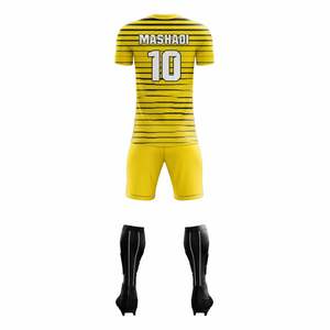 New latest designs of soccer uniforms quick dry breathable 100%<b>polyester</b> fabric wholesale kids soccer uniforms wholesale - Product Image 3