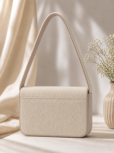 Bolso Rectangular Lavable de Uso Diario con Patrón de Hojas Bordado a Mano con Cuentas de Vidrio - Product Image 2
