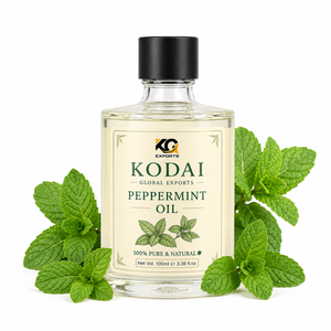 Huile d'aromathérapie liquide à la menthe poivrée 100% pure et naturelle, 100g, avec logo personnalisé, pour les soins de la peau et des cheveux, utilisation à domicile ou en salon, prise US - Product Image 1