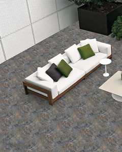 กระเบื้องพอร์ซเลนสำหรับภายนอกอาคารขนาด 400x400 มม. ลายเรียบง่าย กันลื่น เหมาะสำหรับระเบียง ลานบ้าน และสวน - Product Image 1