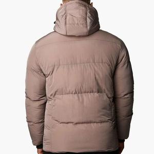 High Quality Black Men's Puffer Down Jacket for Winter Cold Weather <b>Bubble</b> <b>Coat</b> with Zipper Closure Cotton Filled - Product Image 5
