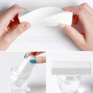 Bloque pulidor de uñas cómodo y duradero de acero inoxidable EVA, superficies de limado finas y ligeras, grano 100/180 para el cuidado diario de las uñas - Product Image 4