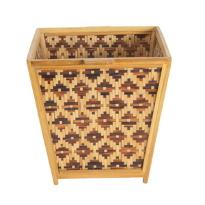 Maceta Cuadrada de Bambú Tejida y Tallada a Mano, Ecológica, Duradera, Biodegradable, para Interiores/Exteriores, para Plantas Colgantes, Jardín, Hogar - Product Image 6