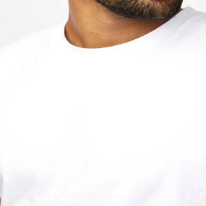 Camisetas Blancas Personalizadas con Impresión DTG, Tallas Grandes para Hombre, 100% Algodón, Secado Rápido, Transpirables, Corte Regular - Product Image 1