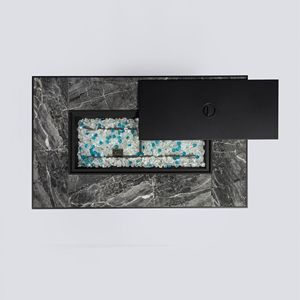 44-Inch Outdoor Propane <b>Fire</b> <b>Pit</b> <b>Table</b> <b>with</b> Ceramic Tabletop Gas <b>Fire</b> <b>Table</b> for Outdoor Entertainment - Product Image 6