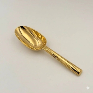 Cuillère à glace en acier inoxydable de haute qualité, finition PVD or, pour seau à glace, bar, hôtel, restaurant - Product Image 1