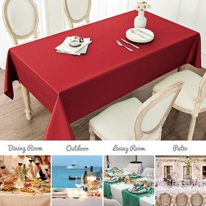 Tovaglia Rettangolare Impermeabile 60x84 Pollici in Tessuto Lino Testurizzato Resistente alle Macchie e alle Pieghe Lavabile Decorativa - Product Image 6