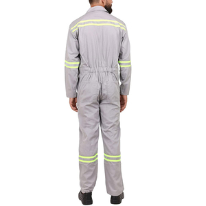 High Quality Safety Short Sleeve Work <b>Overalls</b> Uniforms <b>Construction</b> Work Wear Suit Coverall In Different Color - Product Image 4