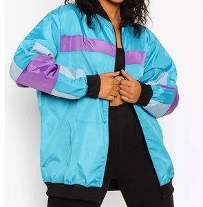 Plus Size Red Color Workwear Oversized Zip up Windbreaker Jacket With Hoodie & Pocket Stylish Nylon Made Coaching <b>Trainer</b> Jacket - Product Image 4