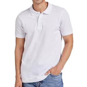 Polo Homme Léger à Manches Courtes OEM ODM Rayé Noir et Blanc Col Rabattu Fournisseur d'Usine - Product Image 6