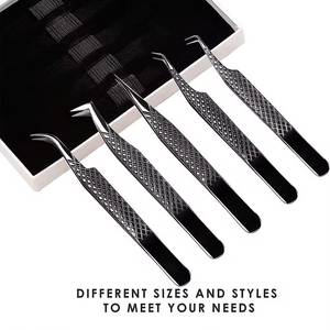 แหนบต่อขนตา Morje Surgical Rainbow สแตนเลสสตีล ขนาด 10 มม. ปลายเรียบสำหรับต่อขนตา - Product Image 3