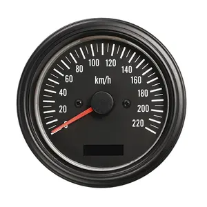 85mm VDO 0~140 kmh mph high quality electric gps speedometer with odometer for universal car