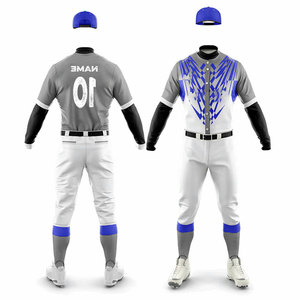 <b>Baseball</b> Uniform Player Practice Wear Kits Full Sublimated Design Lightweight Mesh Polyester Anti-Bacterial Multi Color Uniform - Product Image 4