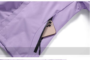 Veste coupe-vent imperméable unisexe avec logo personnalisé, veste de randonnée softshell coupe-vent, OEM ODM - Product Image 4
