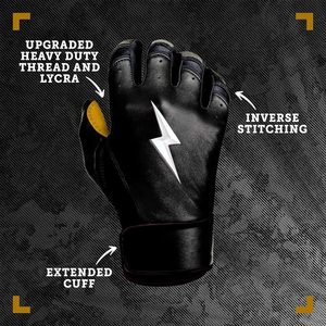 Guantes de Bateo de Béisbol Profesionales Originales Bruce Bolt, Guantes Deportivos Transpirables Antideslizantes con Agarre de Cuero, Venta al Por Mayor del Fabricante - Product Image 2