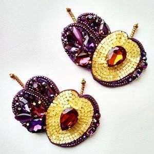 Broche Bordado Colorido con Cuentas, Pin de Moda Hecho a Mano para Abrigo y Bufanda - Product Image 2