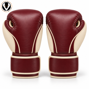 Gants de boxe athlétiques avec poignées, mousse absorbant les chocs, respirants en PU/cuir, sangle de poignet réglable pour les entraînements - Product Image 2