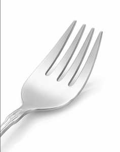Duo de serveurs à salade royaux victoriens en acier inoxydable, finition miroir argenté, pour décoration sur le thème du luxe et panier-cadeau - Product Image 3