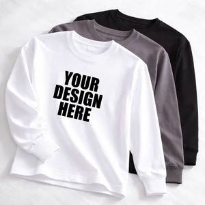 Sweat-shirt homme grande taille de haute qualité OEM, coton French Terry, manches longues, col rond, 330 g/m², vente en gros - Product Image 1