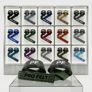 Sangles de musculation OEM vert olive avec support de poignet rembourré et grip antidérapant pour la musculation, le powerlifting et l'entraînement de levage de poids - Product Image 1