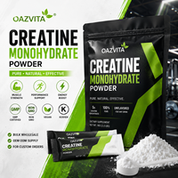 Créatine monohydrate micronisée en poudre |   Sans saveur, 500g, Halal, pour la nutrition sportive et le soutien musculaire, ISO 22000, OEM, approvisionnement en vrac