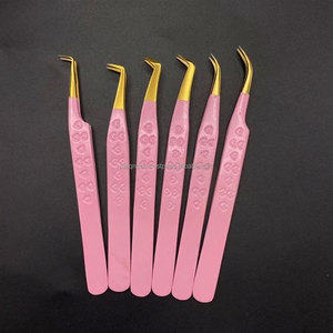 Pinces à cils professionnelles pour volume - Acier inoxydable de qualité chirurgicale, prise ferme, outils d'extension de cils en gros - Product Image 1