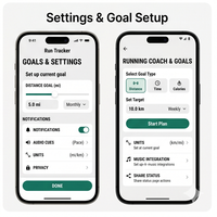 Aplicación RoyalCraft Enterprise Running Tracker para Seguimiento de Carreras, Distancia GPS, Ritmo, Calorías, Progreso de Fitness, Compatible con IOS/Android/Linux/Mac, en Stock