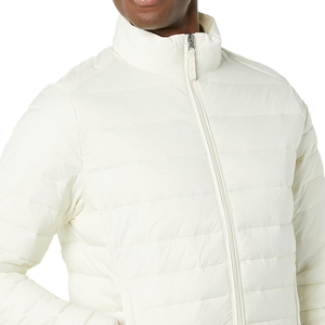 Mens Hooded Lightweight Puffer <b>Jacket</b> Winter Warm Zip Outerwear Windproof Quilted Casual Snow <b>Travel</b> - Product Image 2