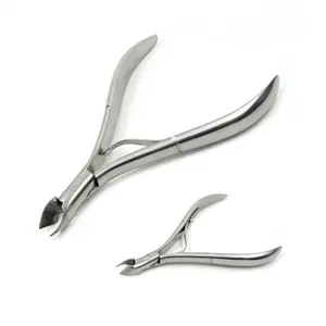 Professional Stainless Steel Curved Cuticle Nail Nipper Clipper Nail Clipper Cutter Toe Manicure Scissors Nail Art Tools