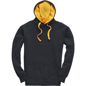 Sweat-shirt à capuche rouge pour homme, 100% coton molletonné, couleur unie, coupe classique, vêtement d'automne - Product Image 2