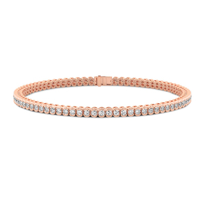 กำไลข้อมือเพชรแล็บแบบครึ่งวงกลมทองคำแท้ 14k/18k ขายส่ง พร้อมใบรับรอง IGI เครื่องประดับงานแต่งงานและหมั้นสำหรับผู้หญิง ดีไซน์น่ารัก - Product Image 5
