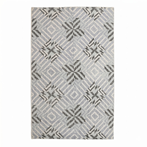 Custom Eco-Friendly Non-Slip Wool <b>Thick</b> Pile Ivory <b>Grey</b> Solid Color Area <b>Rug</b> for Hotel and Living Room - Product Image 1