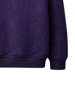 Sudadera con capucha morada minimalista con logo de pedrería, extragrande, de forro polar grueso, con bolsillo canguro, personalizada, estilo streetwear, para hombre, fabricante - Product Image 5