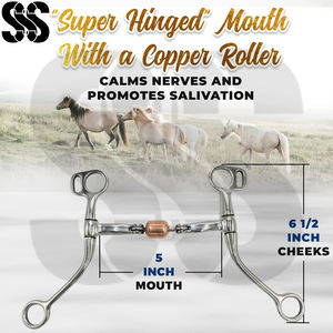 Mors espagnols de haute qualité résistants à la rouille avec incrustations en cuivre, mors pour chevaux en acier inoxydable, nouveau produit tendance à prix de gros - Product Image 3