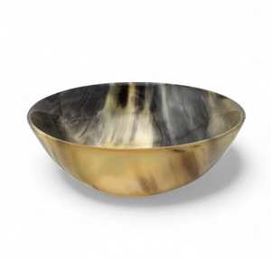 ชามเสิร์ฟฮอร์นธรรมชาติทนความร้อนทำด้วยมือสำหรับบ้านโรงแรมและร้านอาหาร - Product Image 1