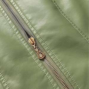 Custom Design <b>Women</b> Leather <b>Jackets</b> High Quality <b>Lightweight</b> Casual Fashion Leather <b>Jacket</b> Wholesale - Product Image 4