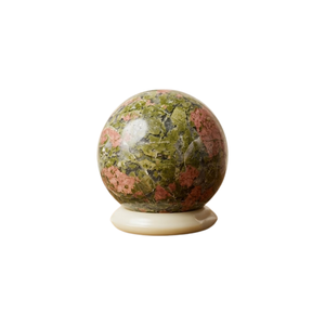 Sphère de jaspe polie, boule décorative en pierre, globe artistique, spécimen minéral naturel - Product Image 1