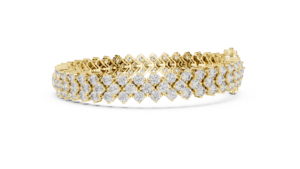 Ensemble de bracelets tennis de luxe certifiés, en or jaune 18 carats, avec diamants taillés en laboratoire uniques et plaqués rhodium, pour usage quotidien, bureau et mariage - Product Image 3
