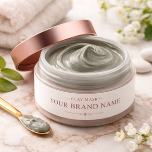 Masque facial nettoyant en profondeur à l'<span class=keywords><strong>argile</strong></span> naturelle avec kaolin <span class=keywords><strong>et</strong></span> bentonite, contrôle du sébum, traitement <span class=keywords><strong>de</strong></span> l'acné, vente en gros, marque privée, OEM - Product Image 1