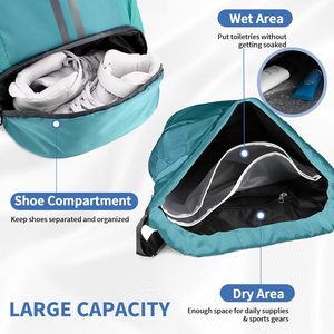 Bolsa de Gimnasio de Lona Resistente, Bolsa Deportiva de Viaje Impermeable - Product Image 3